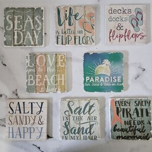 Beachscapes Coasters (4" x 4")